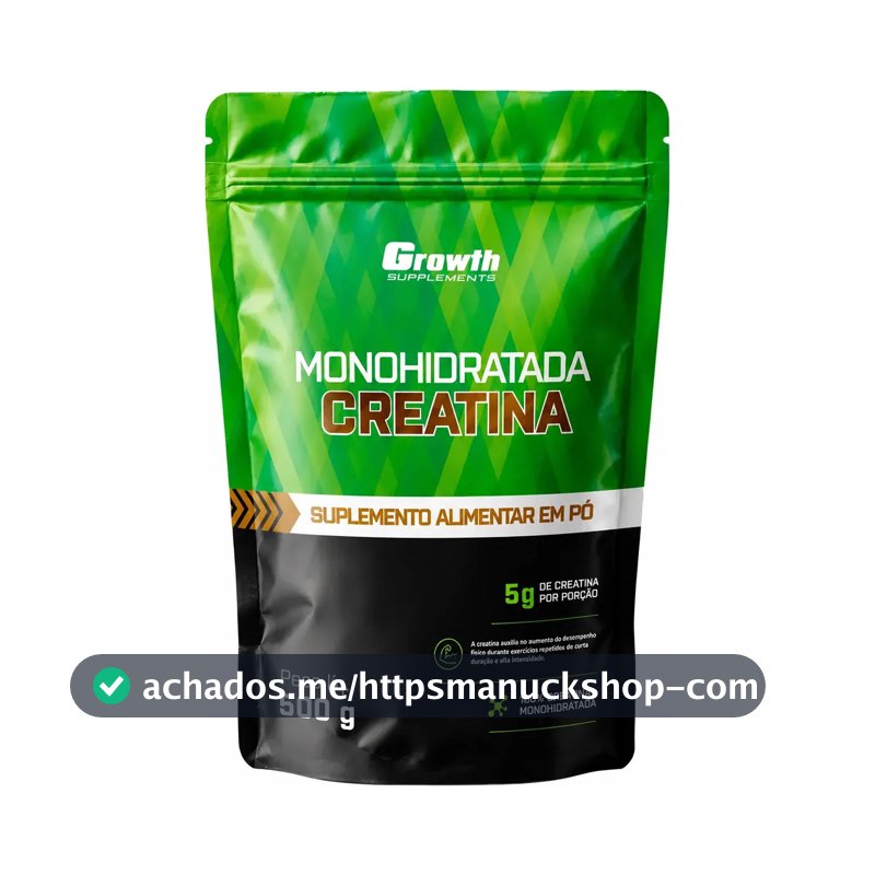 Creatina Monohidratada 500g Pouch - Growth Supplements Sem Sabor