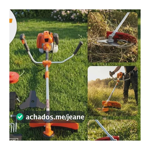 Roçadeira Gasolina Lateral K NAKASAKI 75cc 2 tempos 3hp Profissional Kit Completo Tanque 1 Litro + Óleo Lubrax 200ml 2 tempos