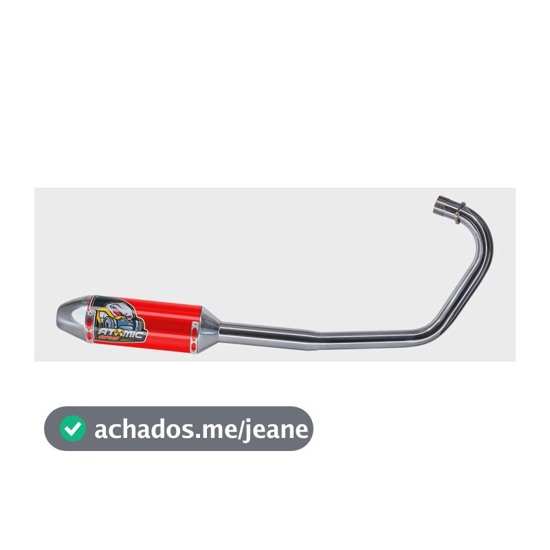Escapamento Original Grs Racing Atomic - Cg 160 2016-2026 Vermelho - Cg 160