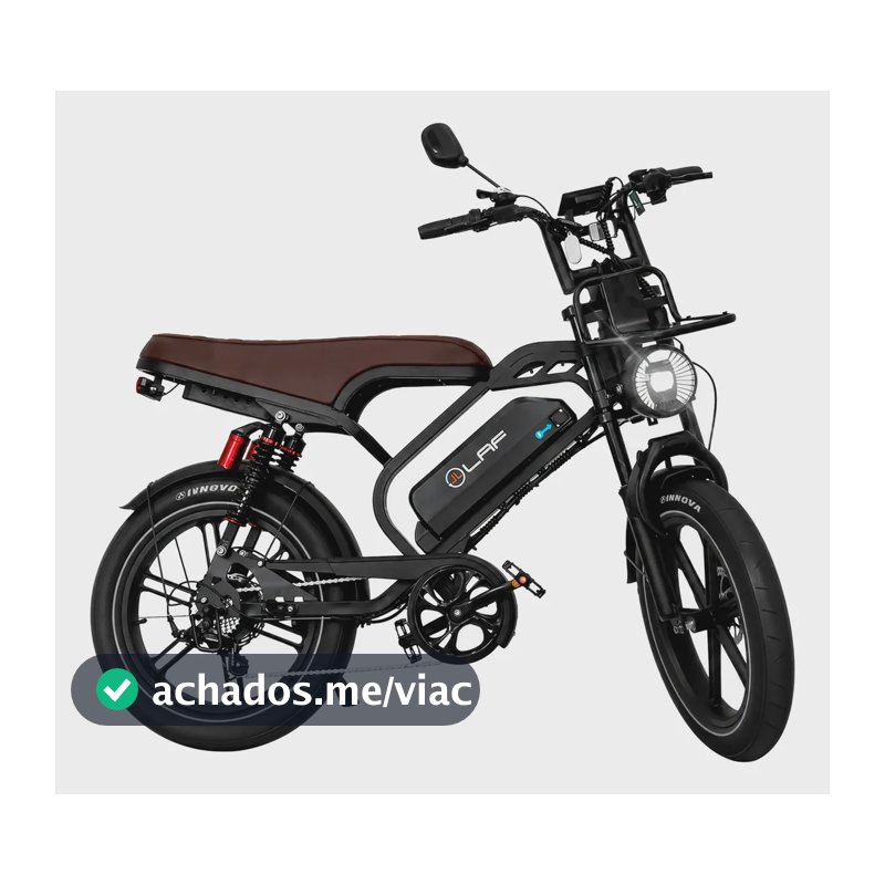 Bicicleta Bike Eletrica L40 Plus 1000w 48km Autopropelido Marrom - Pneu Asfalto 20