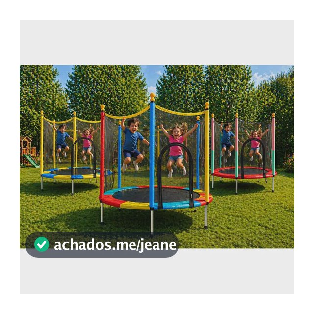 Cama Elásticas Pula Pula Infantil 75kilos Brinquedo Crianças