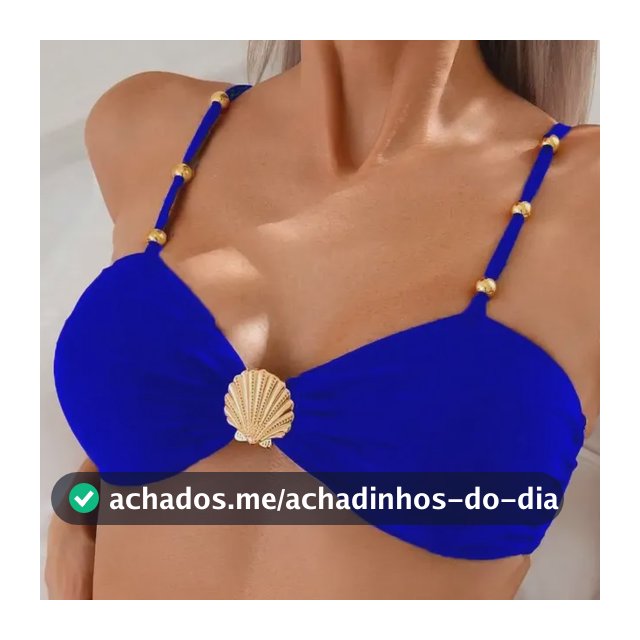 Biquíni Maiô Modelador De Cintura Alta Com Fivelas De Metal