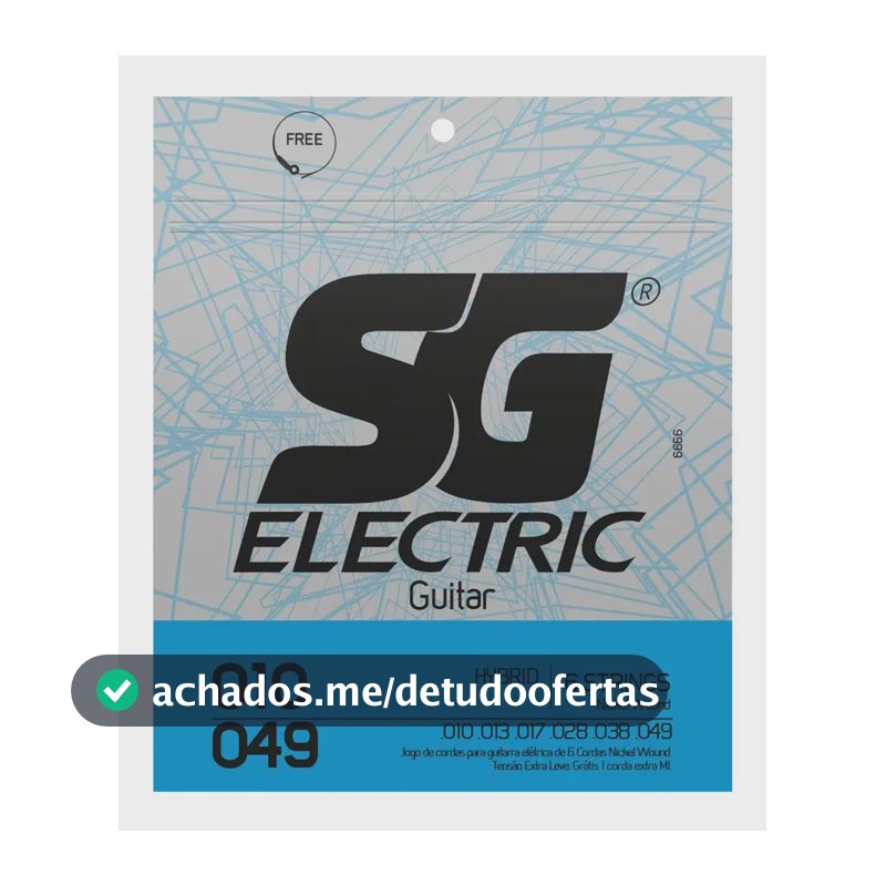 Corda .010 Níquel Hibrido Para Guitarra Sg
