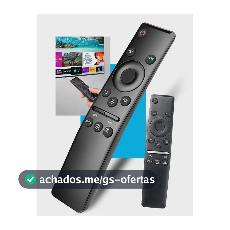 Controle Remoto Casenn para Smart TV Samsung 4K com Netflix, Prime Video e Google Play