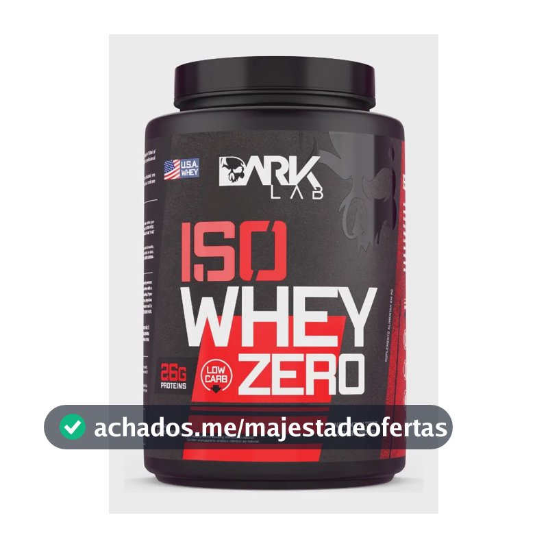 Whey Isolado Zero Carb 900g Morango - Dark Lab (Low Carb)