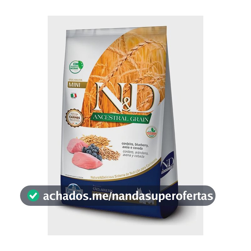 Ração N&D para Cães Adultos Mini Cordeiro Blueberry 800g