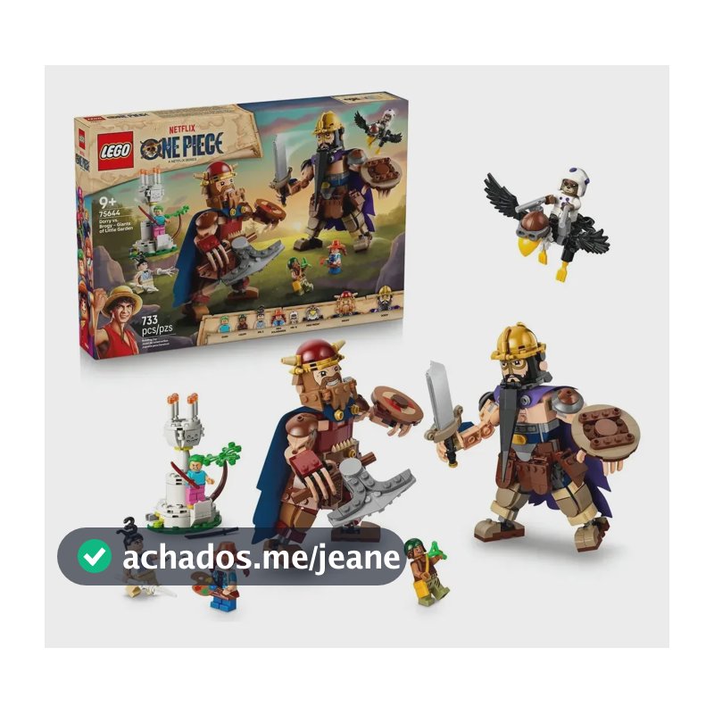 LEGO ONE PIECE Dorry vs. Brogy: Gigantes de Little Garden 75644; Conjunto de construção; Figuras de ação articuladas dos gigantes Dorry e Brogy; Brinquedo para meninos e meninas; 9+