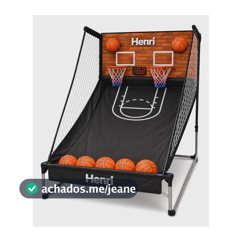 Basquete Eletrônico Arcade Infantil Com Placar Som Luz