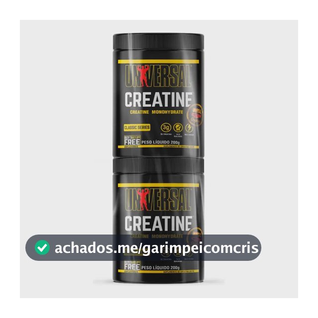 Kit Creatina Monohidratada Universal Nutrition 400g Pura sem Sabor
