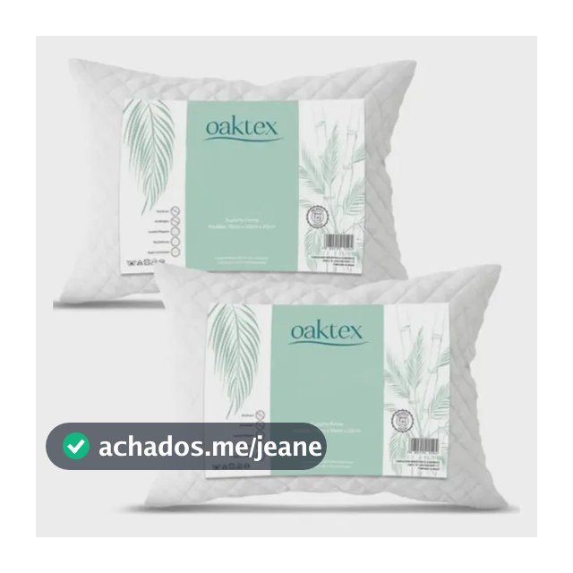 Kit C/2 Travesseiros Luxo Matelado Fibra Antialérgica 50x70 Branco