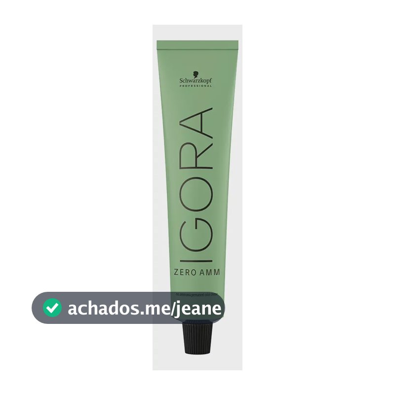 Tinta Sem Amônia Igora Zero Amm X60g Schwarzkopf Tom 8-19