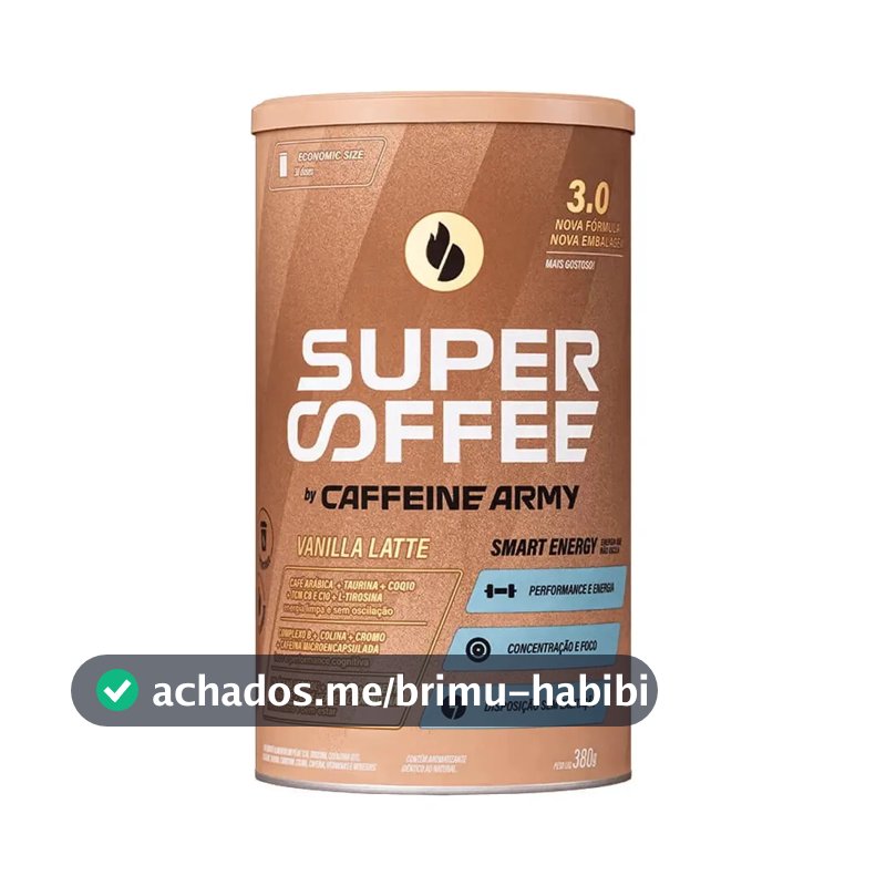 Supercoffee 3.0 380g Super Coffee Caffeine Army Sabor Baunilha