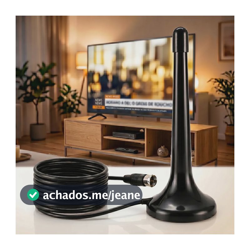 Antena Digital Interna Externa Hdtv 4k Uhf Cabo 3 Metros Para Smart Tv Led Lcd Tv Tubo Conversor Tv Aberta Sinal 360km Canais Abertos Sem Mensalidade Digital Terrestre Longo Alcance Brasiliana Tech