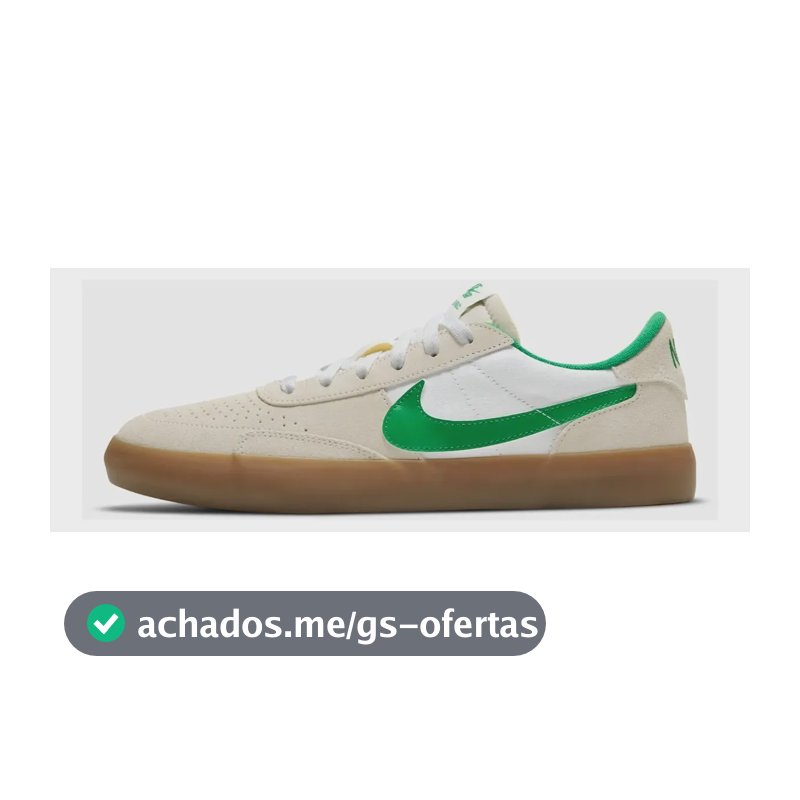 Tênis Nike Sb Heritage Vulc Masculino Bege/verde Escuro 41 Br