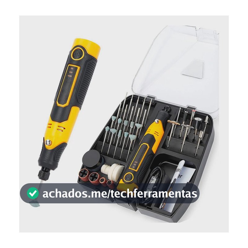 Mini Retifica Profissional Lixadeira Completa Acessório 57x1 3