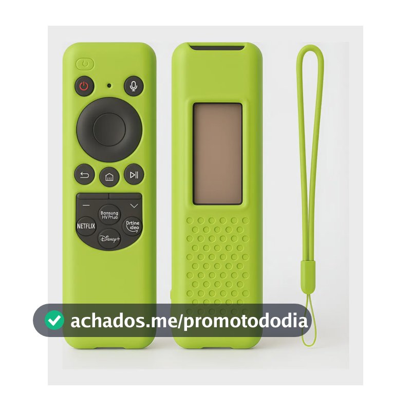 Capa Controle Remoto Silicone Smart Tv Samsung Cores Verde-limão