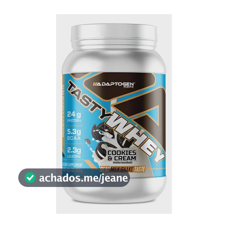 Suplemento Tasty Whey 3w 900g Gourmet Adaptogen Science Sabor Cookies