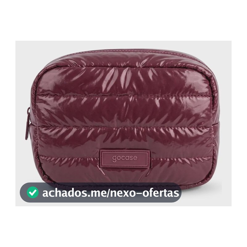 Necessaire Puffer Básica Gocase Vinho