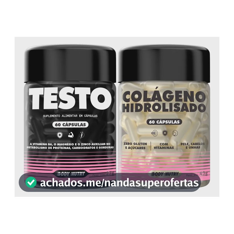 Kit Feminy Vitaminas Minerais E Colágeno Hidrolisado 60 Caps Sabor Neutro - Body Nutry