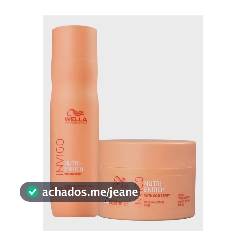 Kit Wella Pro Invigo Enrich - Shampoo 250ml + Máscara 150ml