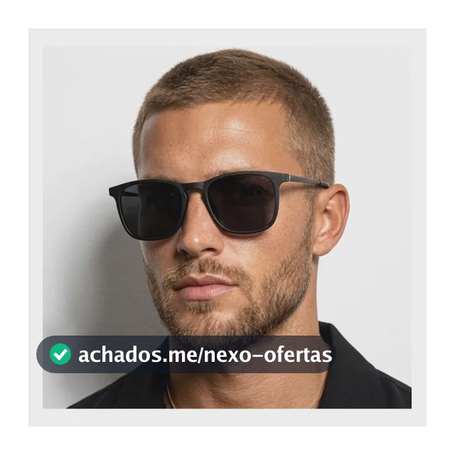 Kit Oculos De Sol Original Cacife Brand Quadrado Premium Uv