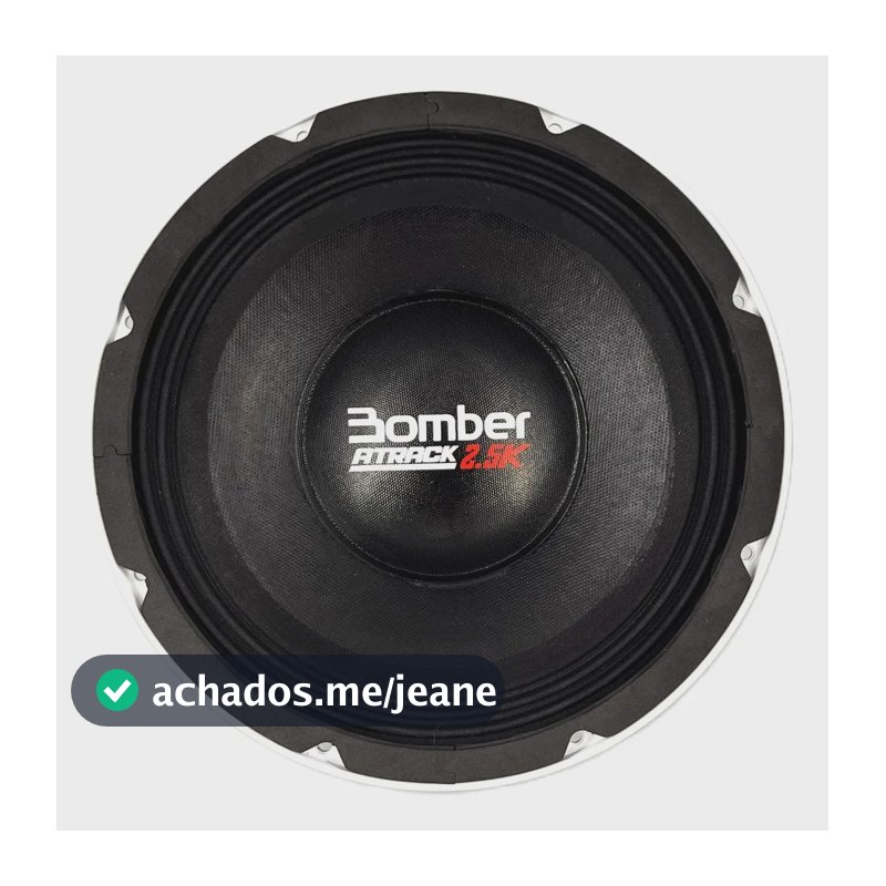 Alto Falante Woofer Bomber Atrack 12 Polegadas 2.5k 1250w Br Branco