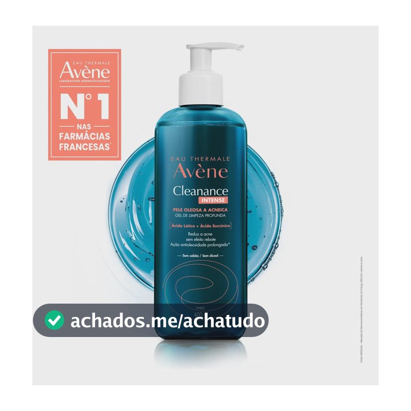 Gel de Limpeza Facial Avène Cleanance Intense Pele Oleosa 400g