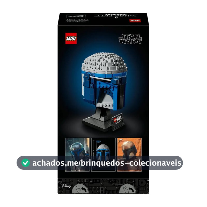 Kit de modelo de capacete LEGO® Star Wars Jango Fett 75408 616 Ataque dos Clones