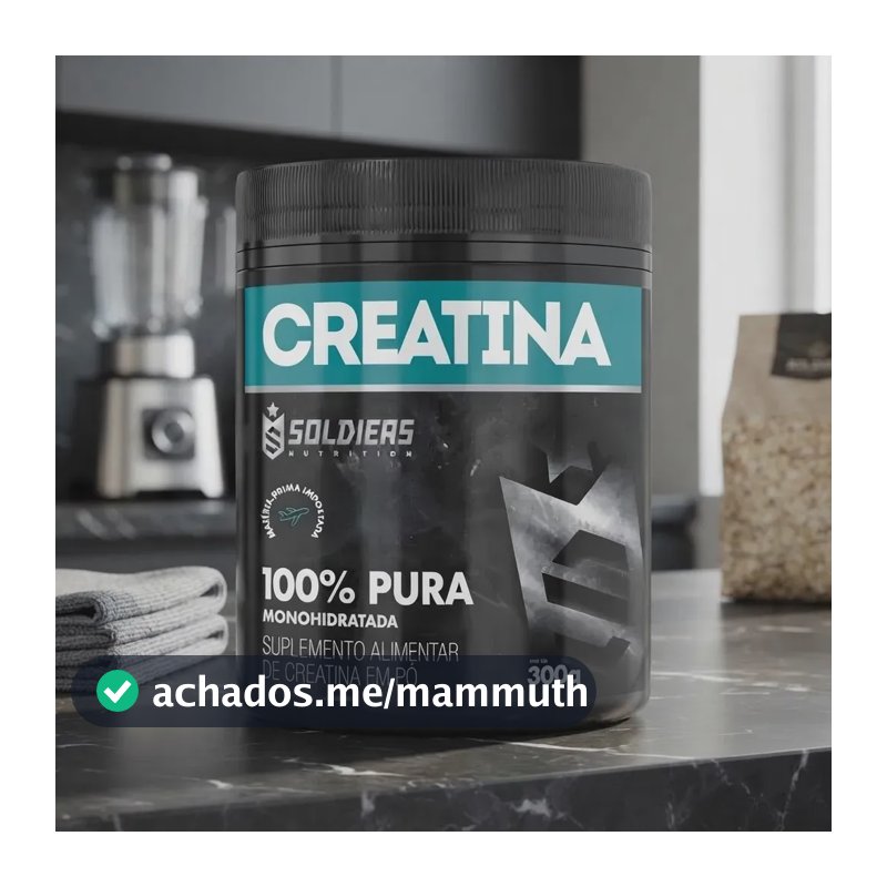 Creatina Soldiers Nutrition em pó Sem sabor x 300g
