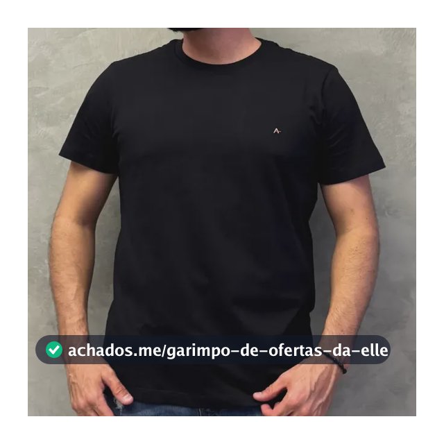 Camiseta Aramis Masculino Básica Preta Casual