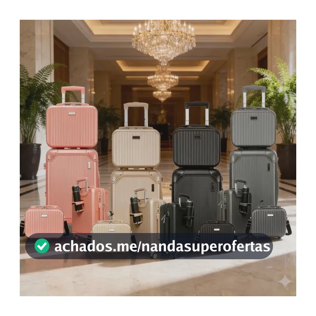 Kit Conjunto De 4 Malas De Viajem G M P Pp 48 Litros