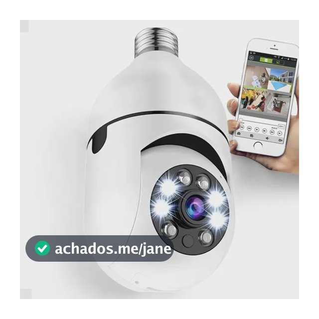 Câmera IP Wi-Fi Yoosee 360º Full HD Espiã Segurança Bivolt Branca