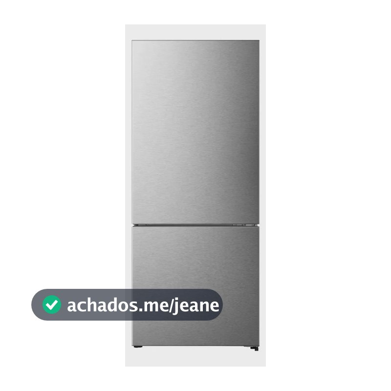 Geladeira Hisense Inverse Inox 417l Inverter Frost Free Rb422p3esa1 110v Prateado 127v