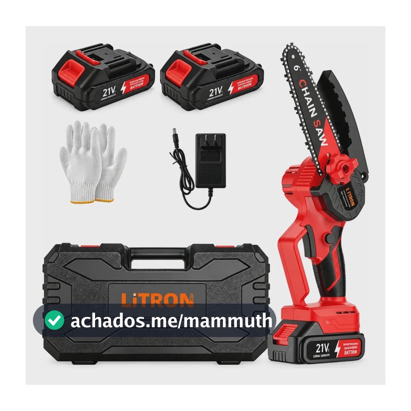 Mini Motosserra Elétrica Portátil 6 Polegadas 550w Motor Sem Escovas Integrado Serra De Poda Para Jardim E Árvores