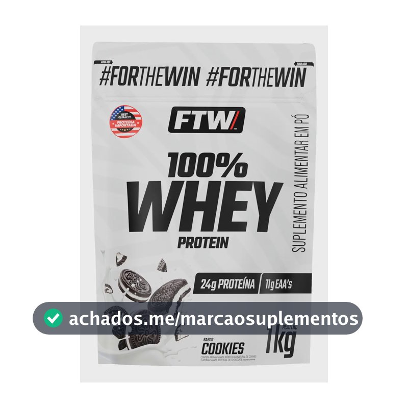 Whey Protein 100% Refil 1 Kg FTW