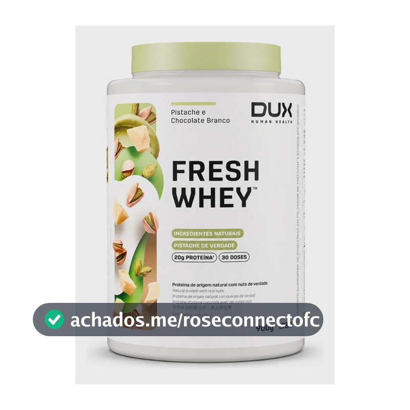 Proteína Dux Nutrition FreshWhey em pó sabor Pistache e Chocolate Branco x 900g