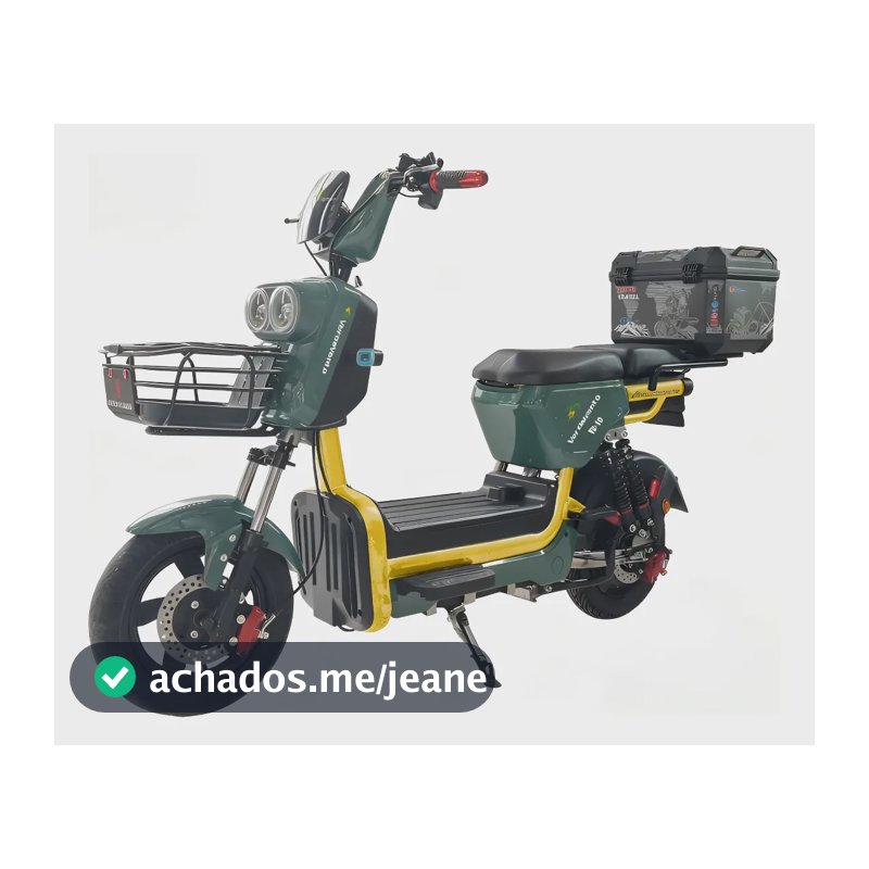 Verdevento Bicicleta Moto Elétrica 1000w 60v 20ah Scooter Preto