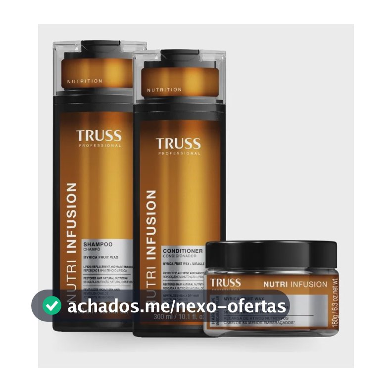 Truss Nutri Infusion Shampoo + Condicionador + Mascara 180g