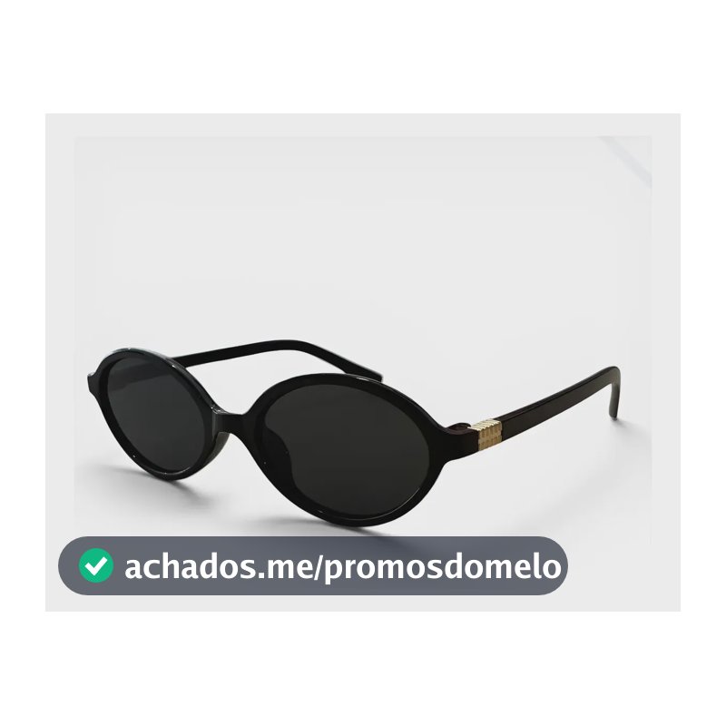 Óculos De Sol Oval Retro Pequeno De Luxo Feminino Urbano