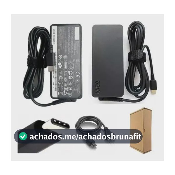 Fonte Carregador Para Notebook Lenovo Thinkpad E14 Gen 2 65w