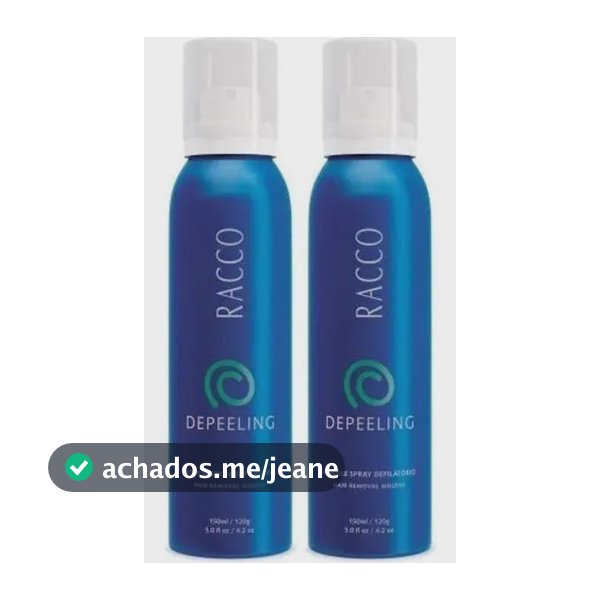 Kit 2 Mousse Spray Depilatório Depeeling Racco 150ml C/ Nf