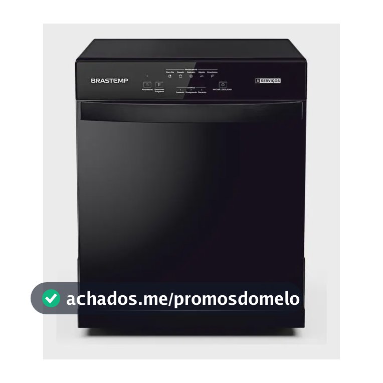 Lava Louças Brastemp 8 Serviços Preta - BLF08AE Preto