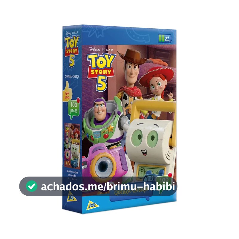 Toyster - Disney: Toy Story 5 - Quebra-cabeça 100 Peças - JAK