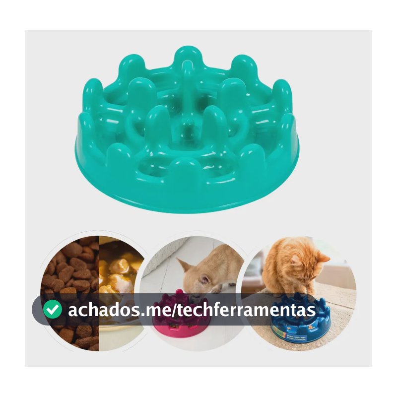 Comedouro Lento Cachorro E Gatos Mini Pet Fit Pet Games