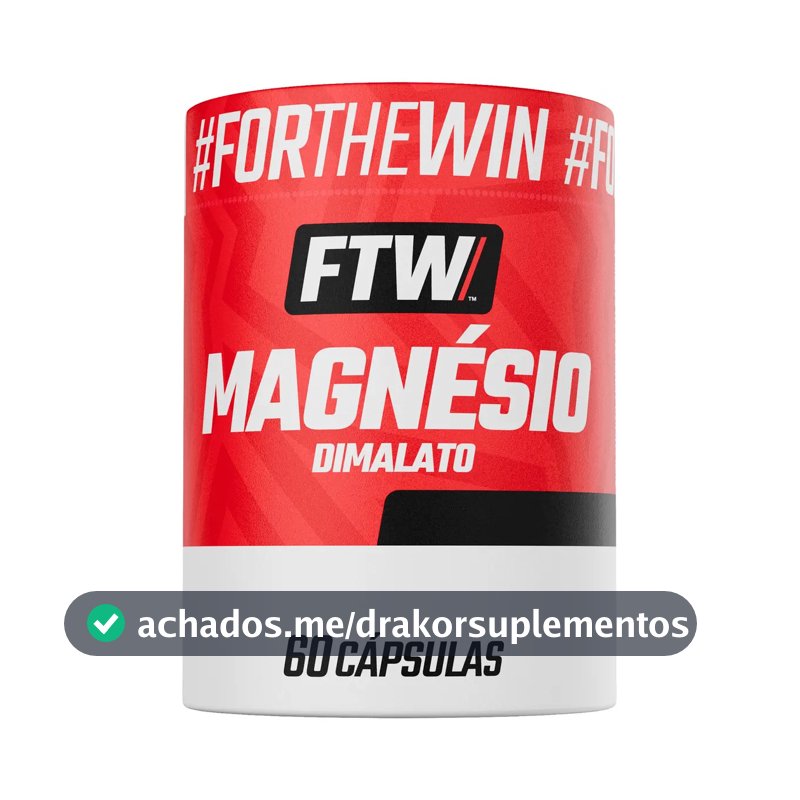 Magnésio Dimalato Pote 60 Capsulas - FTW