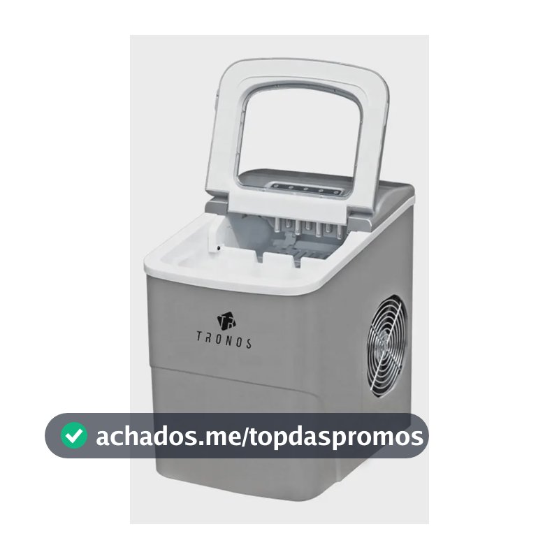 Máquina Gelo Portátil Tronos B12-b Cinza 2 Litros 12kg