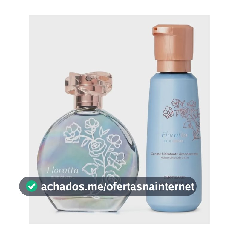 Combo Floratta Blue Crystal Colônia 75ml + Hidratante 200ml