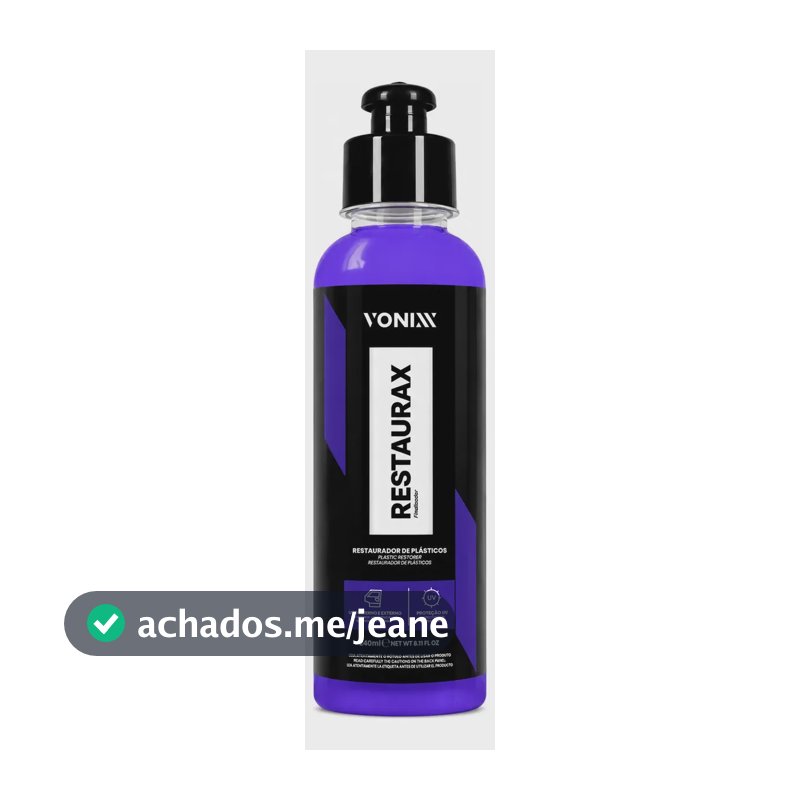 Restaurador Renovador de Plásticos Automotivos Vonixx Restaurax 240ml