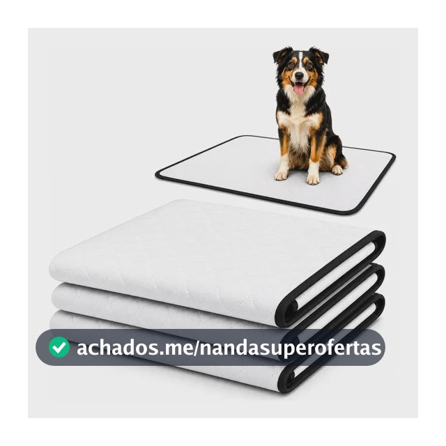 Kit 3 Tapete Higiênico Lavável Cães Cachorro Xixi Grande Dog Tapete Pet Branco Fácil Visualização Do Xixi Dog, Pode Também Verificar Qualquer Alteração Do Xixi Do Seu Cachorro.