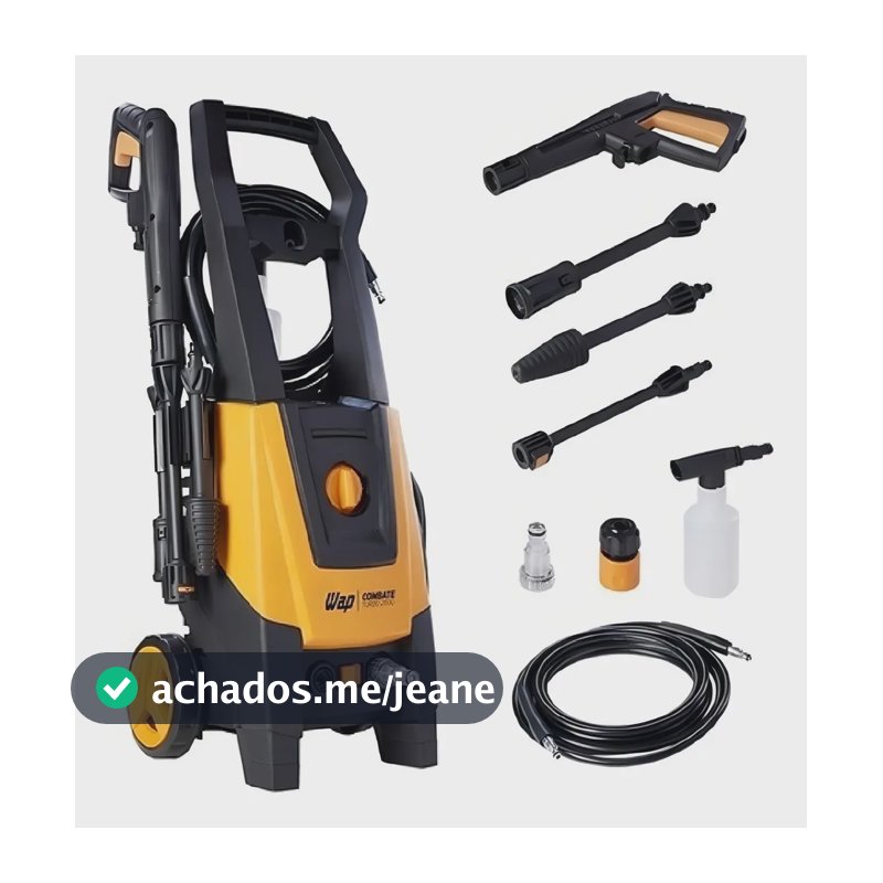 Desobstruidora e Lavadora de Alta Pressão WAP Combate Turbo Ultra 2600 com Motor de Indução